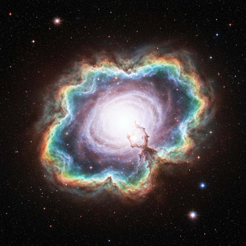 Space nebula background